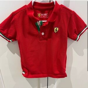 Ferrari Kids Red Polo Shirt 2-3t